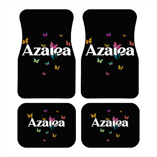 AZALEA - beautiful girl name with cute butterflies Car Mats