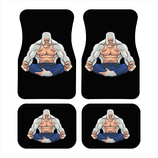 Armored Gorilla Meditation - Yoga Car Mats
