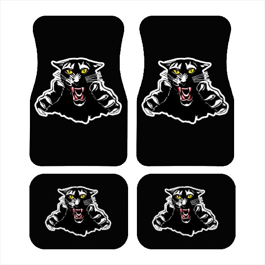 Black Panther Claw Design Car Mats