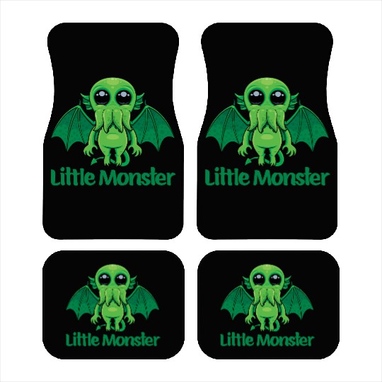 Little Monster Cthulhu Cute Creepy Mythical Buddy Car Mats