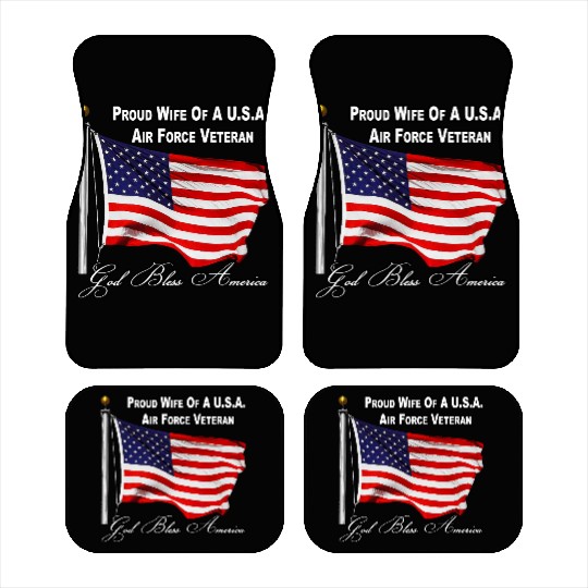 Proud Wife Of A US Air Force Veteran Car Mats