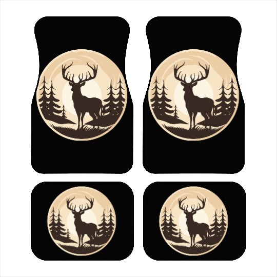 Majestic Deer in the Wilderness Car Mats