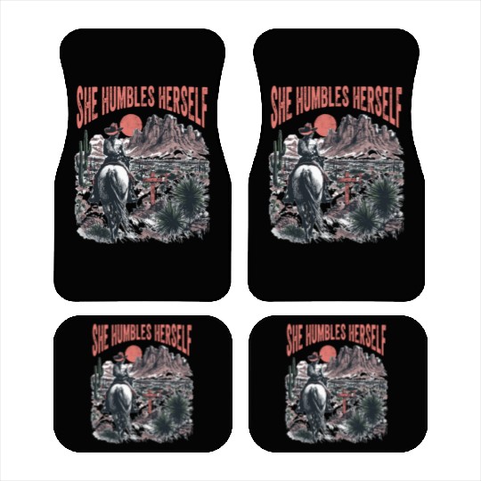She humbles herself Desert Cowgirl Humbles Car Mats