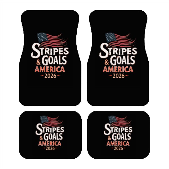 Stars, Stripes & Goals – USA Soccer World Cup 2026 Car Mats