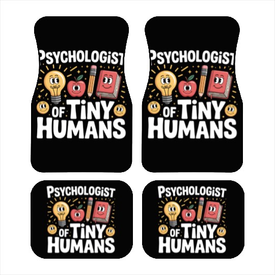 Whimsical Psychology of Tiny Humans Design Car Mats