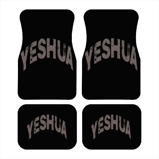 Yeshua Faith Typography Design Car Mats