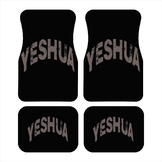 Yeshua Faith Typography Design Car Mats