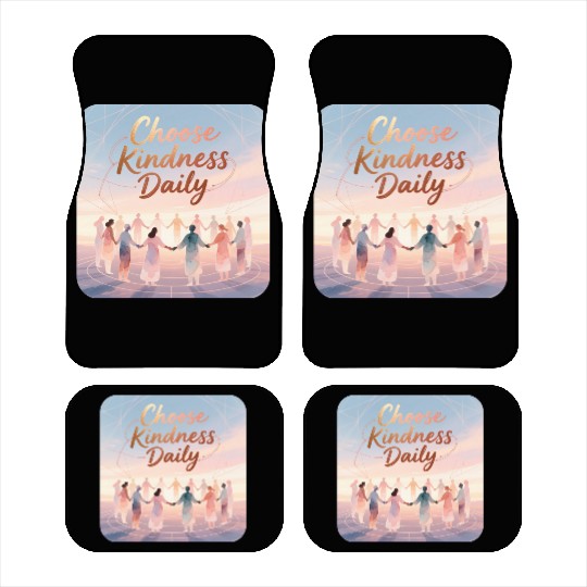 Choose Kindness Daily Inspirational Design Car Mats