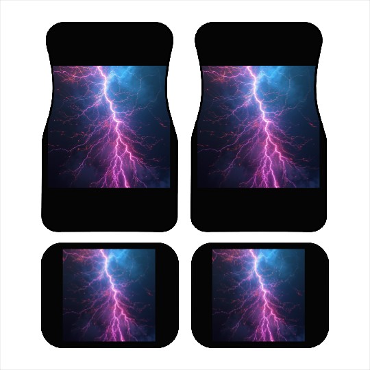 Electric Lightning Storm Car Mats