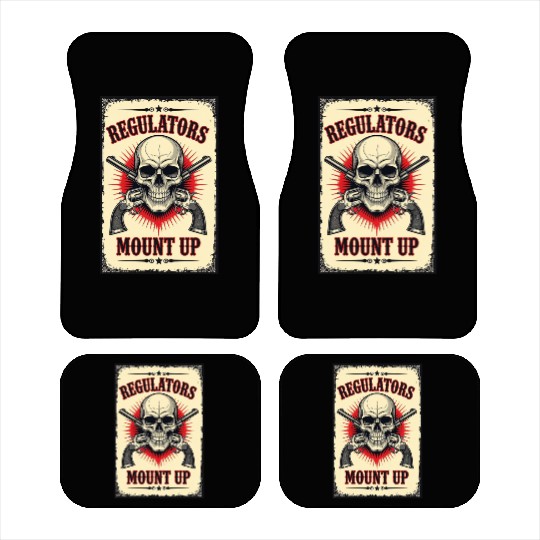 Regulators Mount Up Skull Design Car Mats