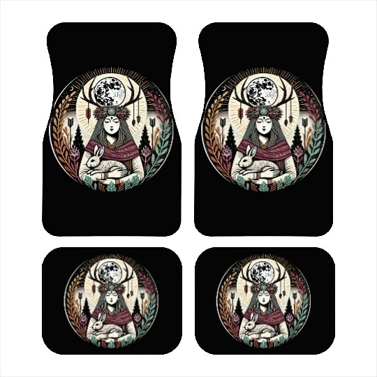 Celestial Dreamcatcher Mystic Illustration Car Mats