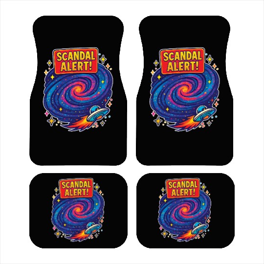 Cosmic Scandal Alert Galaxy Design Car Mats