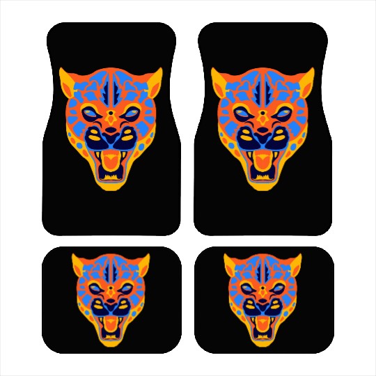 Vivid Jaguar Bold Print Car Mats