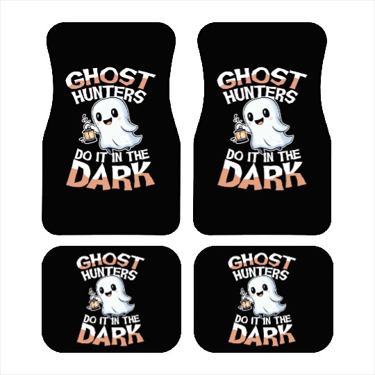 Ghost Hunters Do It In The Dark Cute Ghost Car Mats