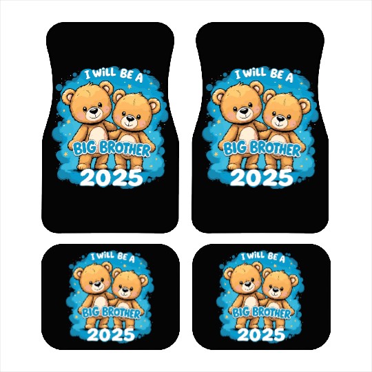 I Will Be Big Brother 2025 Teddy Bear Car Mats