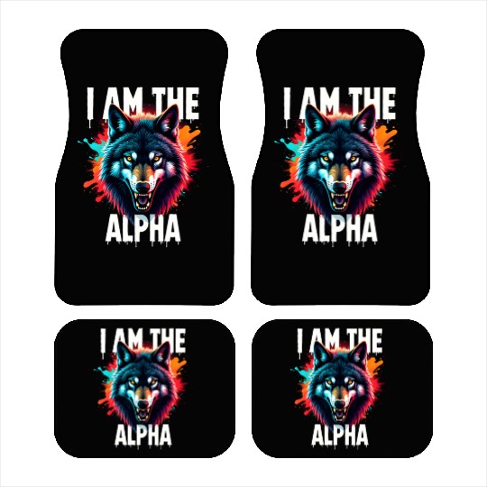 I Am The Alpha Wolf Car Mats