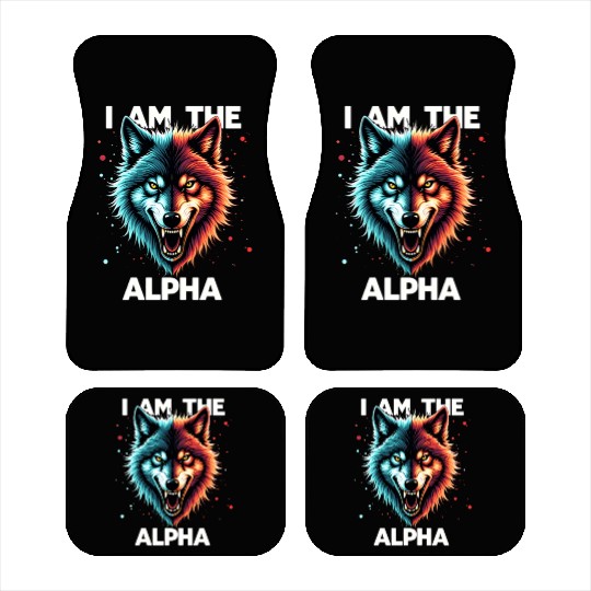 I Am The Alpha Wolf Car Mats
