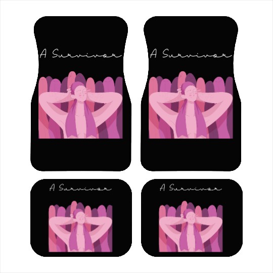 Serene Summer Girl Illustration Car Mats