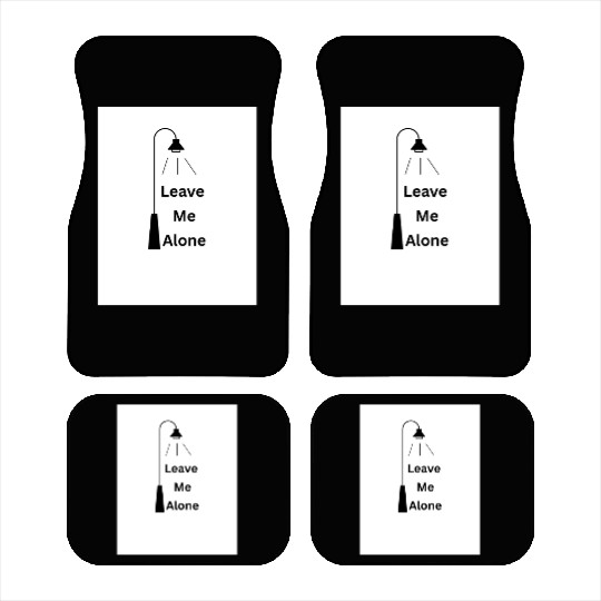 sad lonely quote with a street light               Car Mats