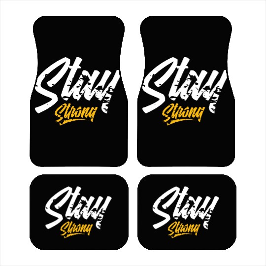 Dynamic Streetwear Quote Design Car Mats