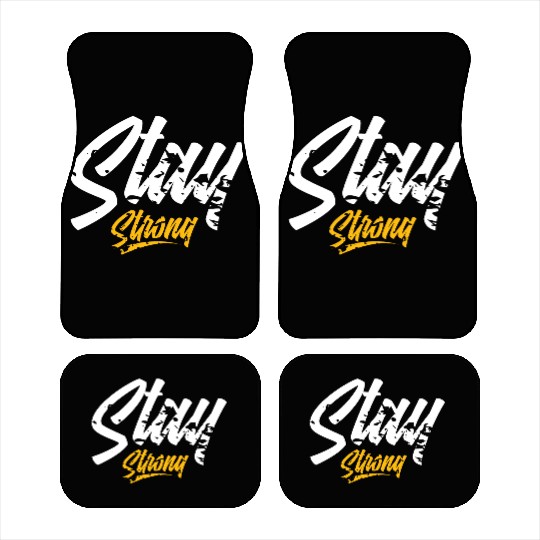 Dynamic Streetwear Quote Design Car Mats