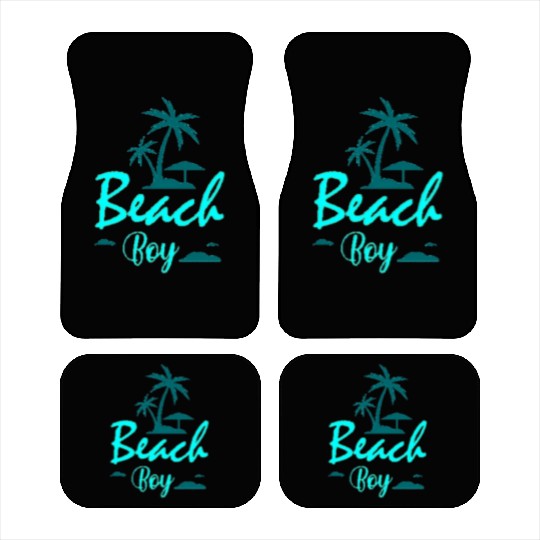 Neon Beach Boy Nostalgia Design Car Mats