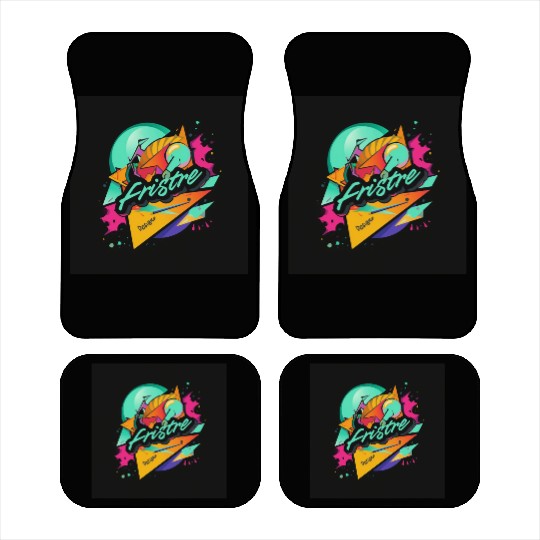 Vibrant Graffiti Street Art Design Car Mats