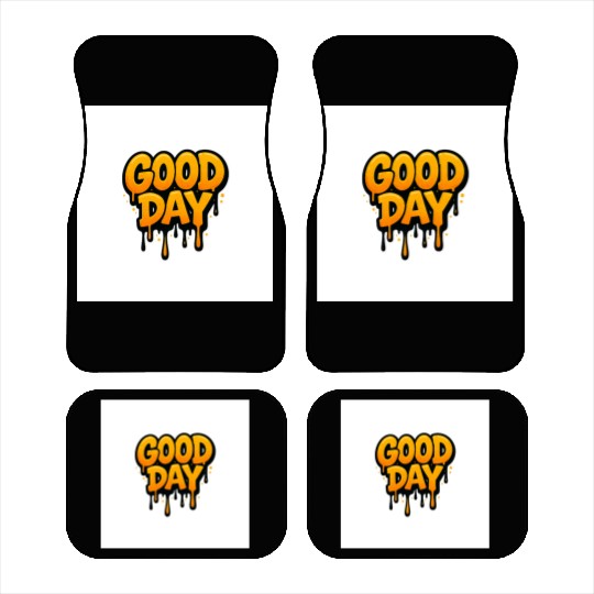 Graffiti Style Good Day Text Design Car Mats