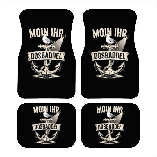 Moin Ihr Dösbaddel Seagull And Anchor Maritime Car Mats