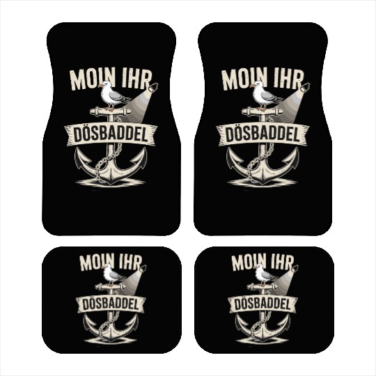 Moin Ihr Dösbaddel Seagull And Anchor Maritime Car Mats