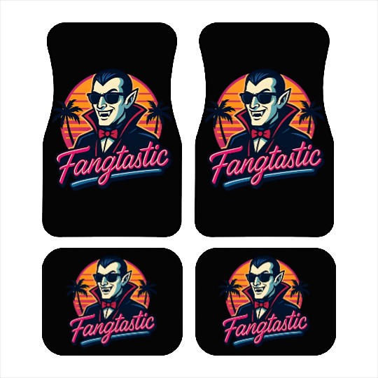 Fangtastic – Retro Vampire Neon Style Car Mats