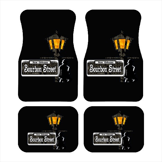 Bourbon Street Saxophonist  Car Mats