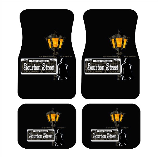 Bourbon Street Saxophonist  Car Mats