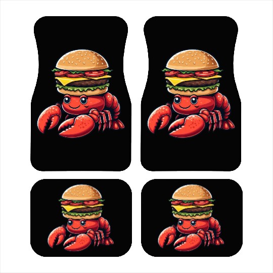 Happy cartoon pineapple sweet tropical summer Car Mats