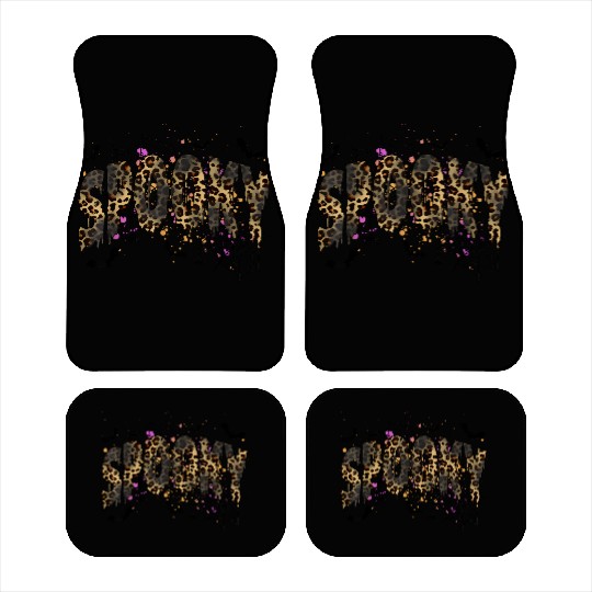 Spooky Season Leopard Halloween Spooky For Girls Car Mats