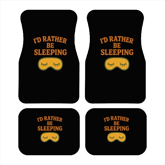 Sleepy Eye Graphic Car Mats Design