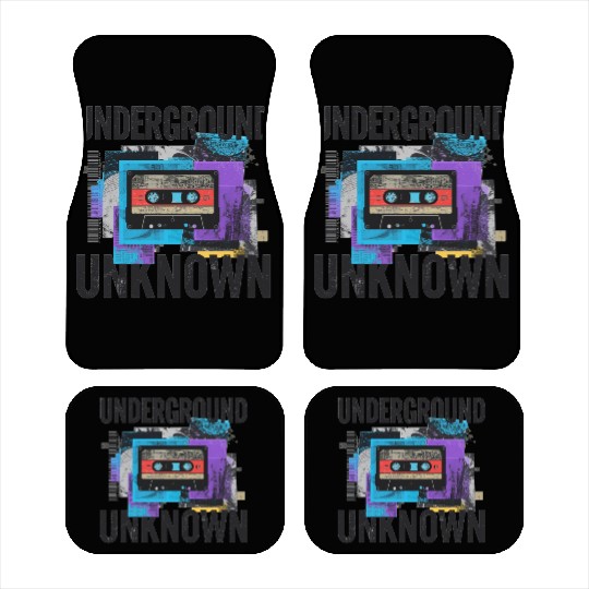 Underground Cassette Tape Urban Art Car Mats