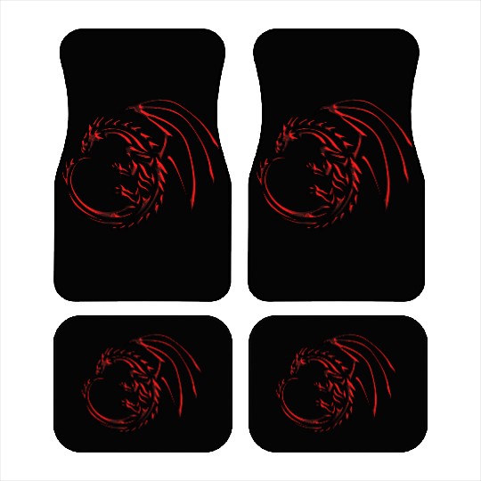 tribal dragon Car Mats
