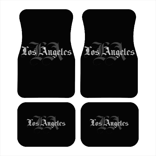 Los Angeles BlackLetter Car Mats