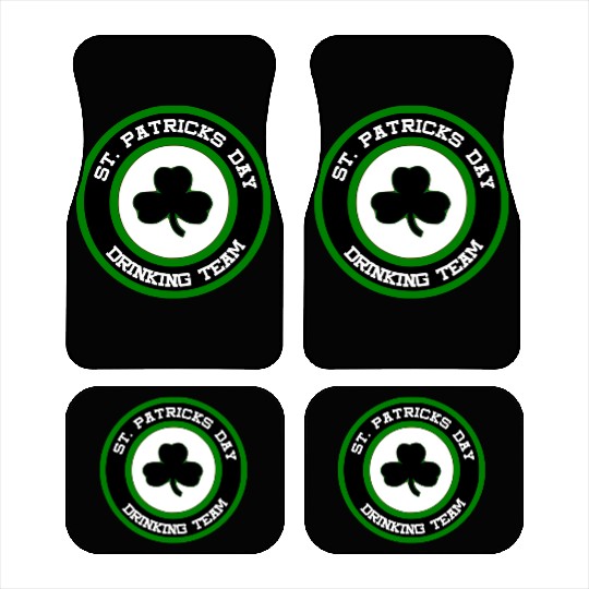 Sta Patrick's Day Drinking Team Car Mats