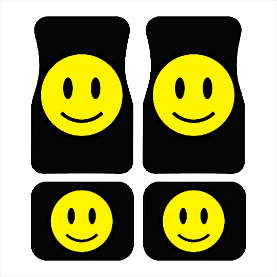 Smiley Face Icon 2c Car Mats