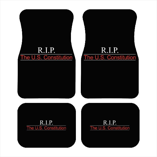 RIP US Constitution Front Car Mats