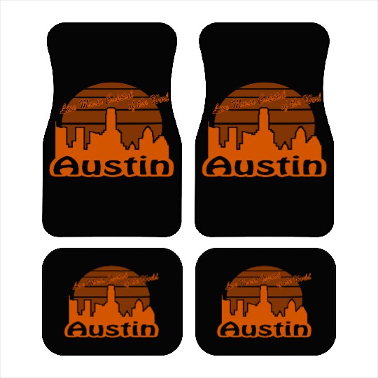 Austin Texas burnt orange Car Mats