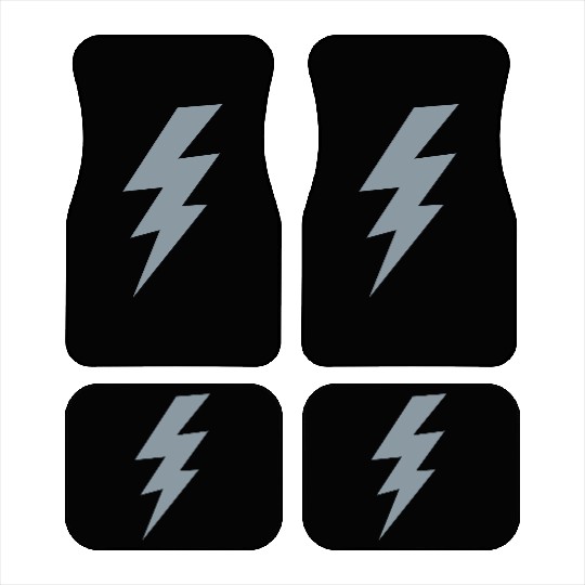 thunder lightning bolt flash Car Mats