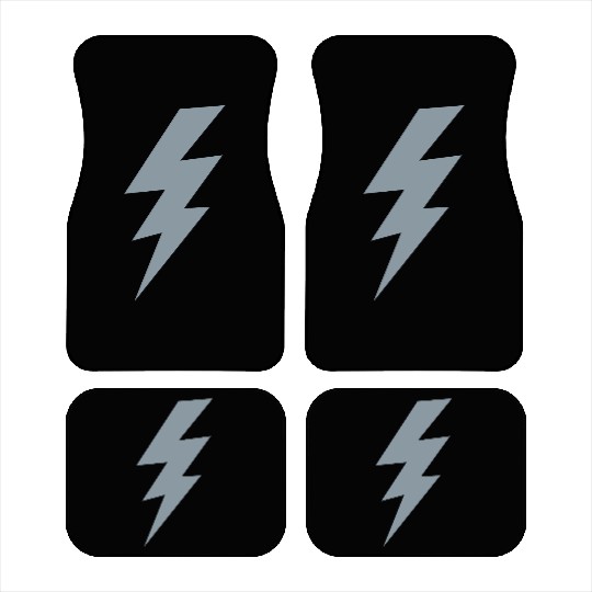 thunder lightning bolt flash Car Mats