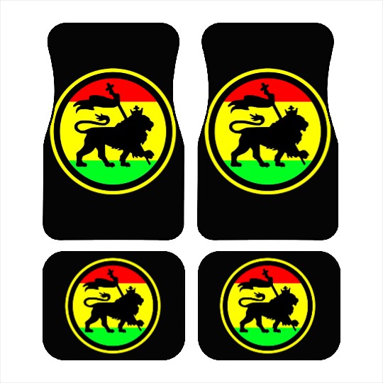 Rasta Lion Car Mats