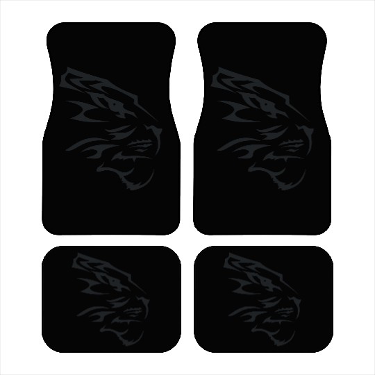 Tiger Tribal Head Tattoo 1 Car Mats