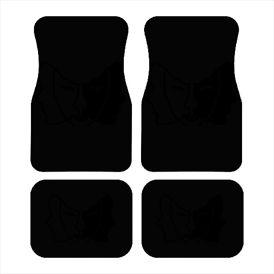 light dark face mask gemini Car Mats