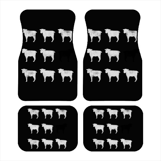 Many White Sheep: One Black Sheep Car Mats