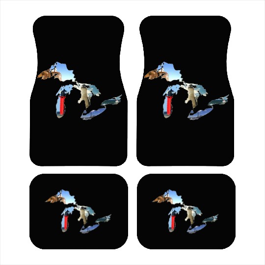 Michigan Great Lakes Lighthouses Car Mats